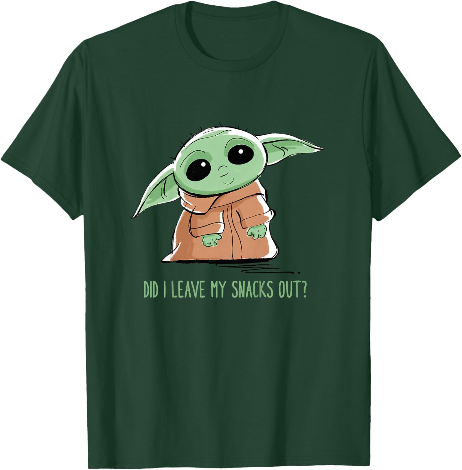 Kids The Mandalorian Grogu Snacks Meme T-Shirt - T-Shirt | Forest