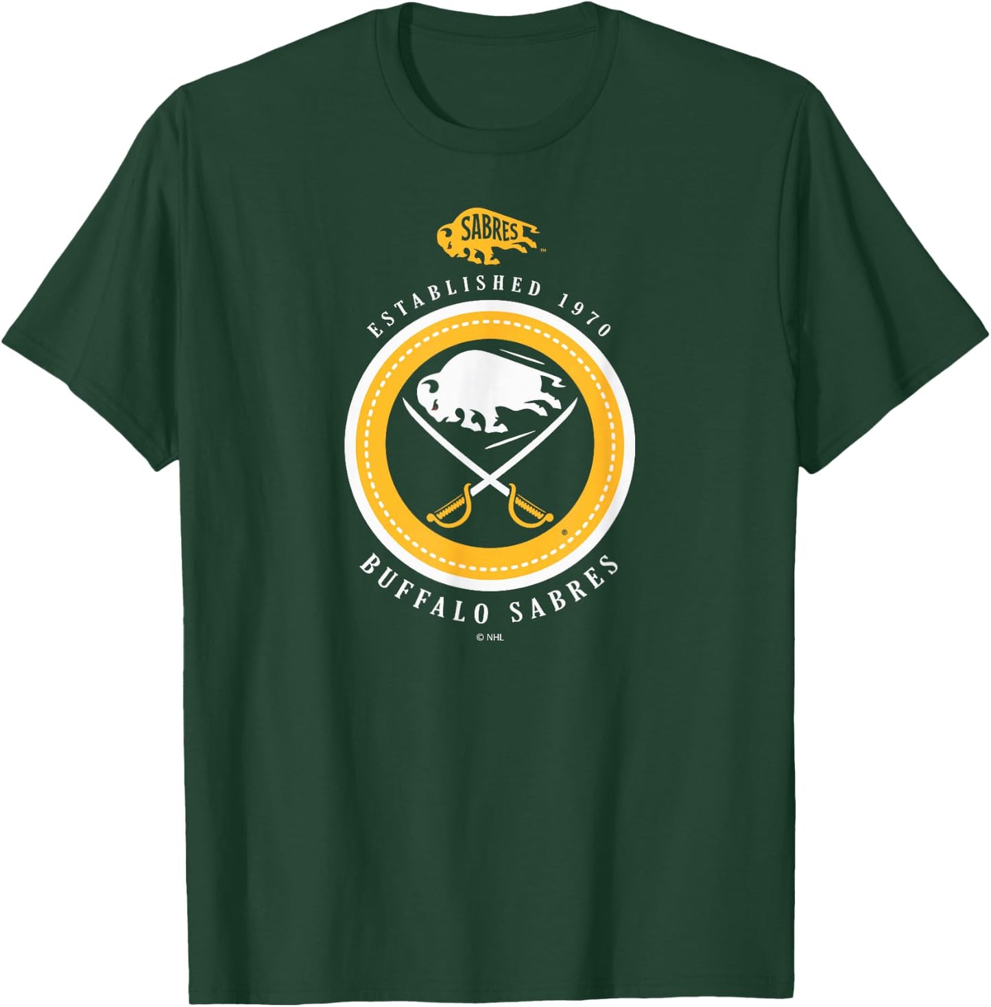 Buffalo Sabres Est 1970 Royal Officially Licensed T-Shirt - T-Shirt | Forest