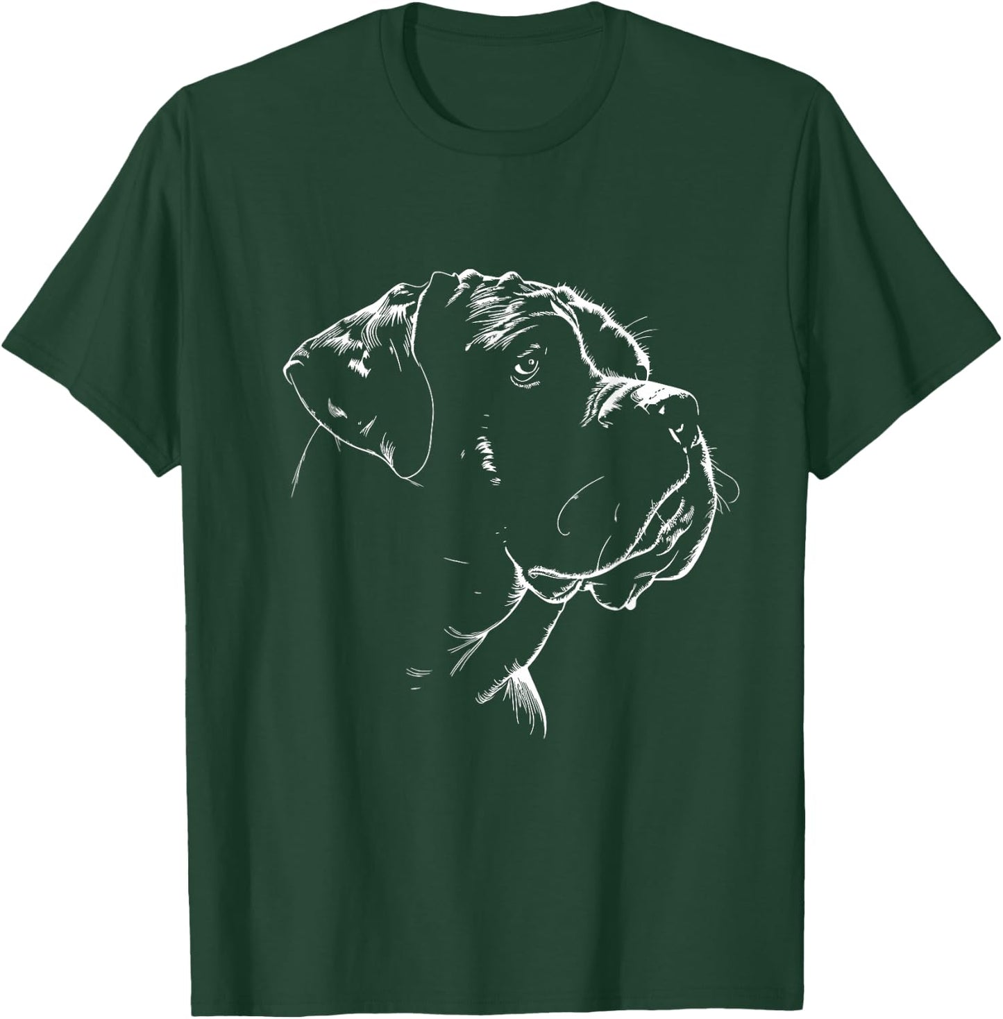 English Mastiff Face Dog Graphic Design T-Shirt - T-Shirt | Forest