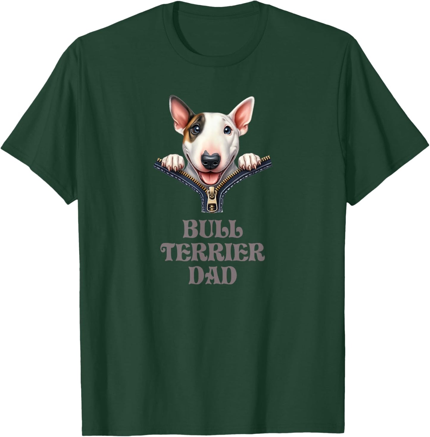 Bull Terrier Dad T-Shirt - T-Shirt | Forest
