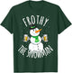 Funny Christmas Snowman Beer Frothy T Shirt Gift Men Women T-Shirt - T-Shirt | Forest