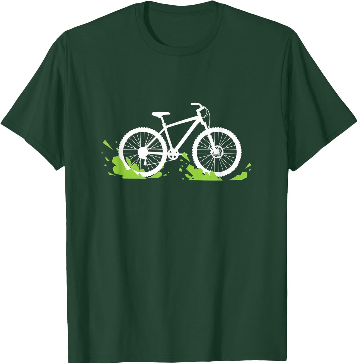 Modernes Design für Radfahrer mit Fahrradmotiv T-Shirt - T-Shirt | Forest