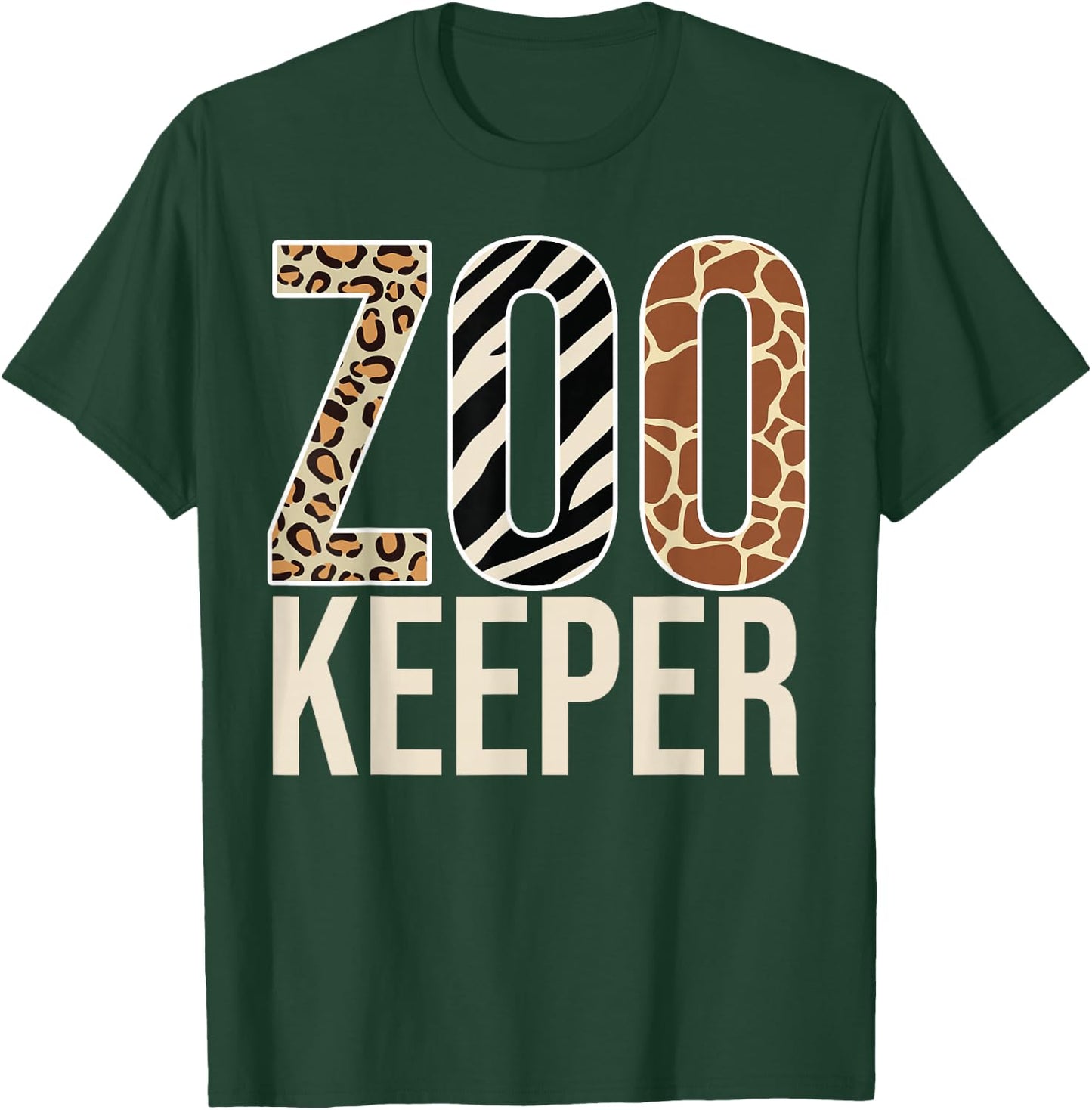 Zookeeper Animals Zoo Wildlife Lover Safari Savanna Costume T-Shirt - T-Shirt | Forest