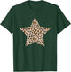 Leopard Print Star Design - Leopard Star T-Shirt - T-Shirt | Forest