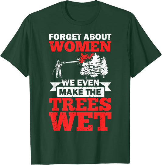 Wildland Firefighter Apparel Wildfire Firefighting Fireman T-Shirt - T-Shirt | Forest