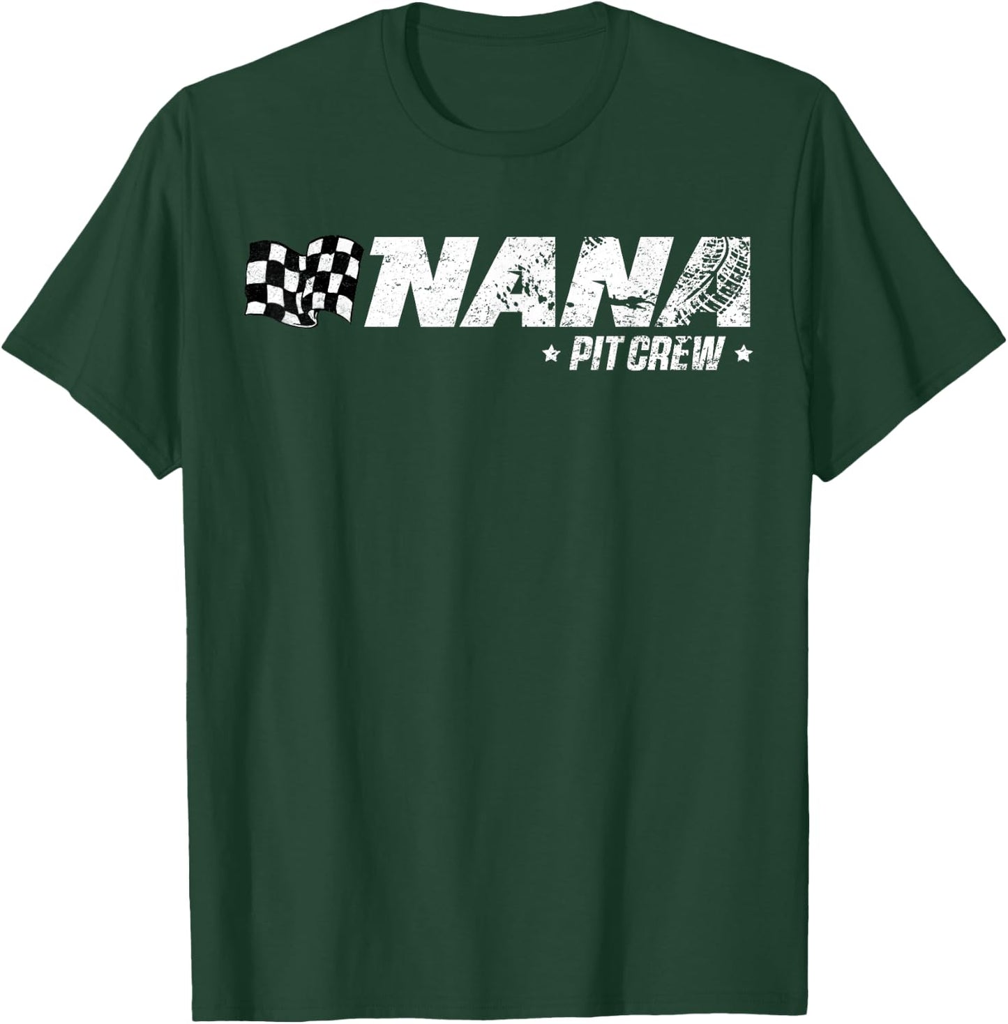 Nana Pit Crew Race Car Birthday Family Racing T-Shirt - T-Shirt | Forest