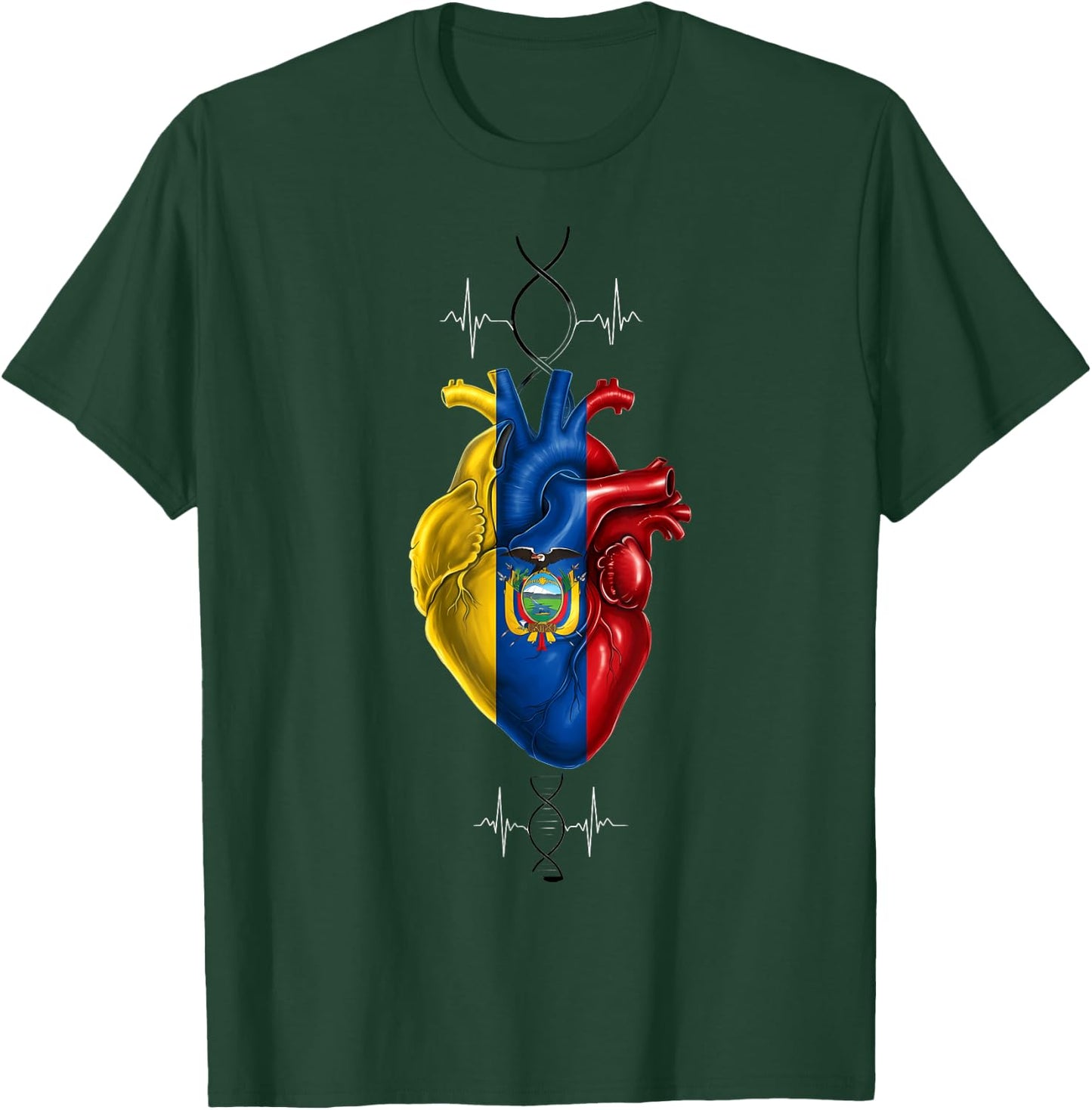 Ecuador Flag Ecuadorian Pride T-Shirt - T-Shirt | Forest