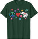 Elephant Peace Love Hippie Rainbow Boho Elephants T-Shirt - T-Shirt | Forest