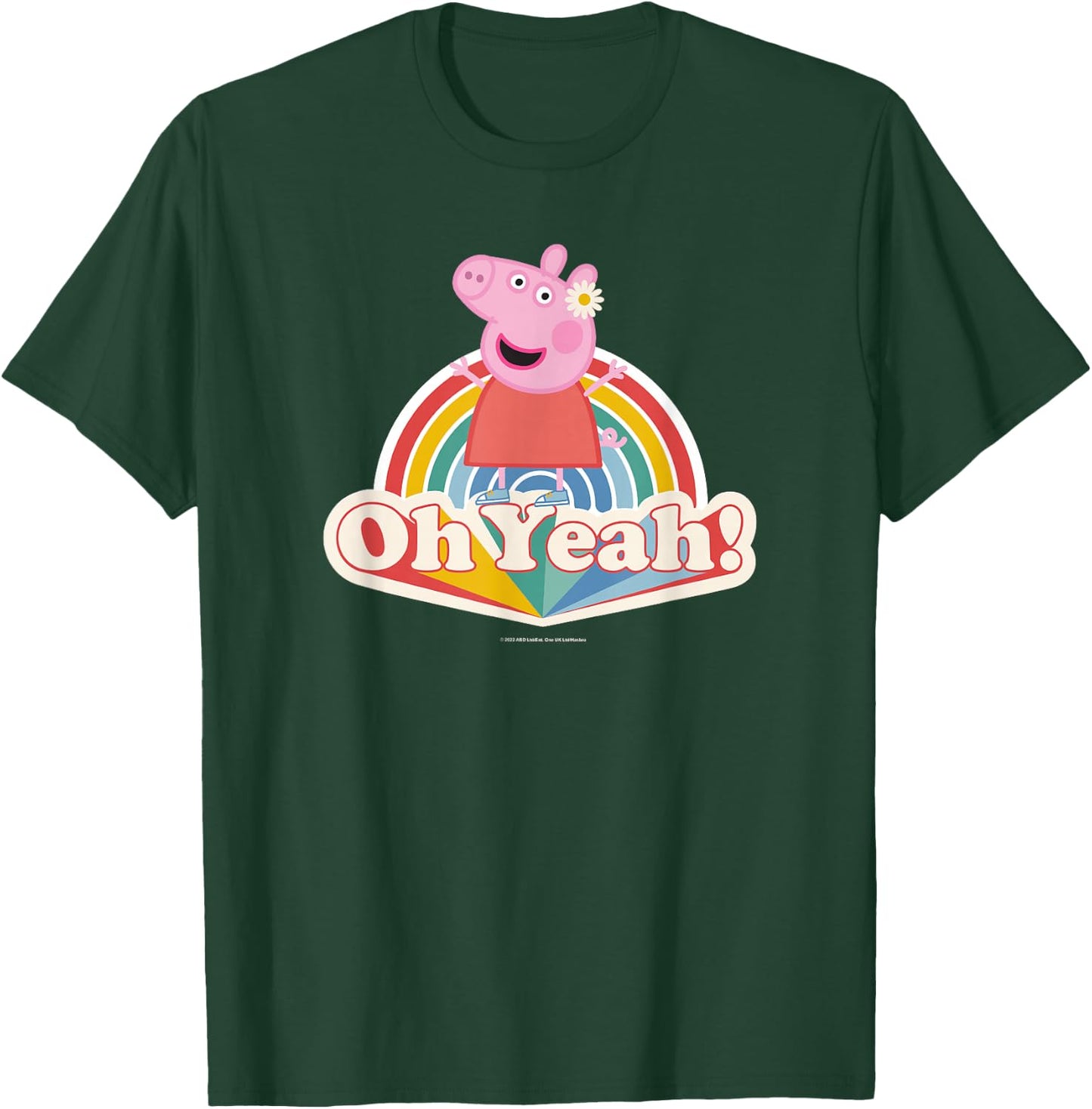 Peppa Pig Oh Yeah! Rainbow Daisy Queen T-Shirt - T-Shirt | Forest