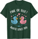 Gender Reveal Pink Or Blue Auntie Loves You T-Shirt - T-Shirt | Forest