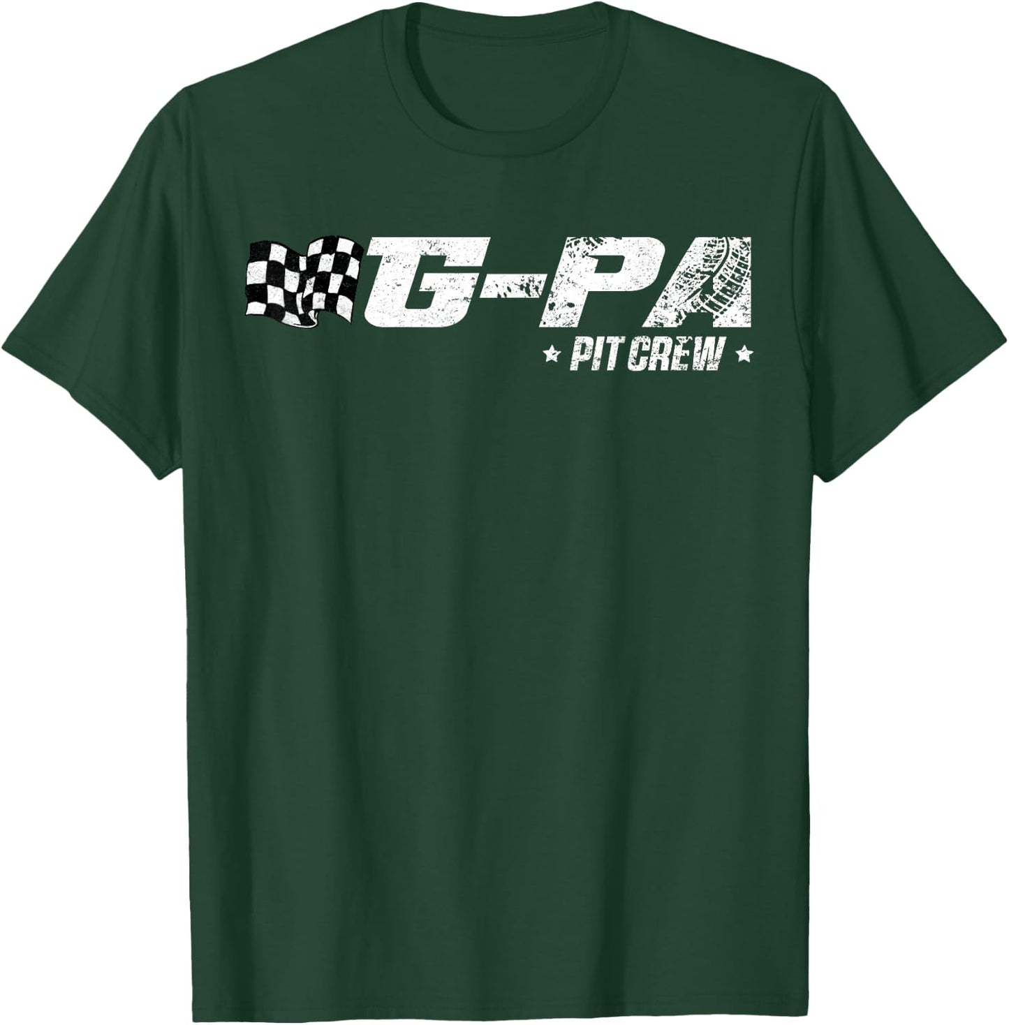 G-pa Pit Crew Race Car Birthday Family Racing T-Shirt - T-Shirt | Forest