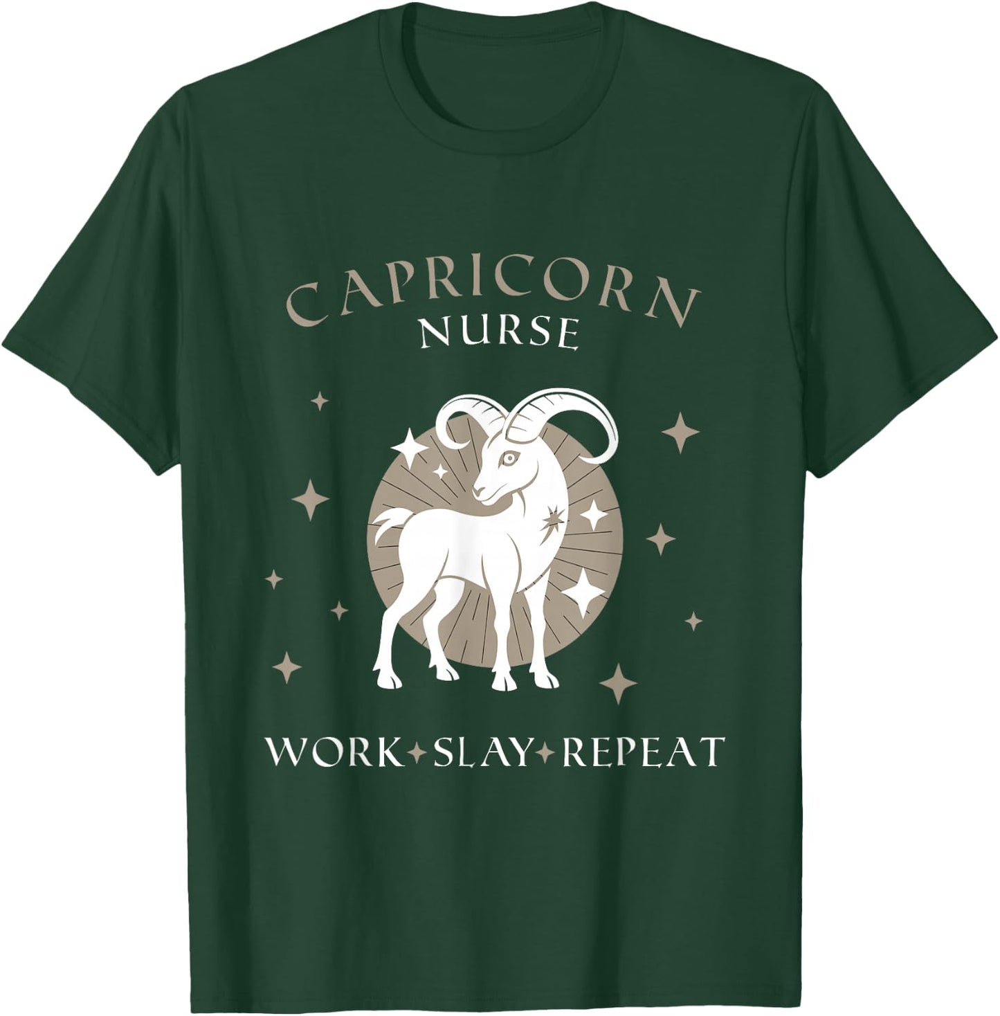 Funny Nurse Birthday Capricorn Zodiac Sign , Men T-Shirt - T-Shirt | Forest