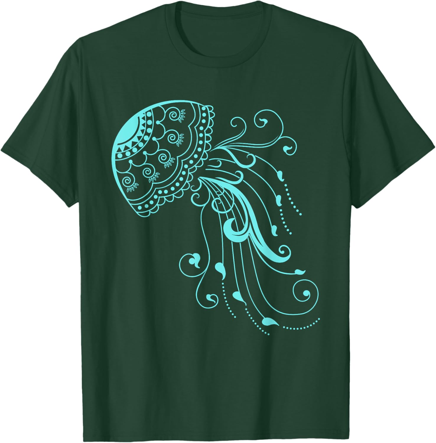 Colorful Abstract Jelly Fish T-Shirt - T-Shirt | Forest