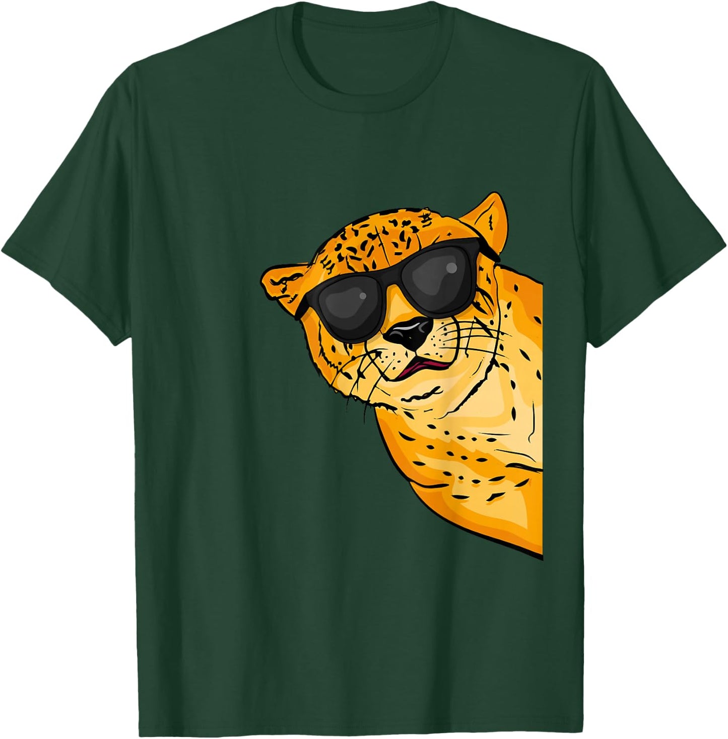 Cool Cheetah Lover Kids Sunglases Cheetah T-Shirt - T-Shirt | Forest