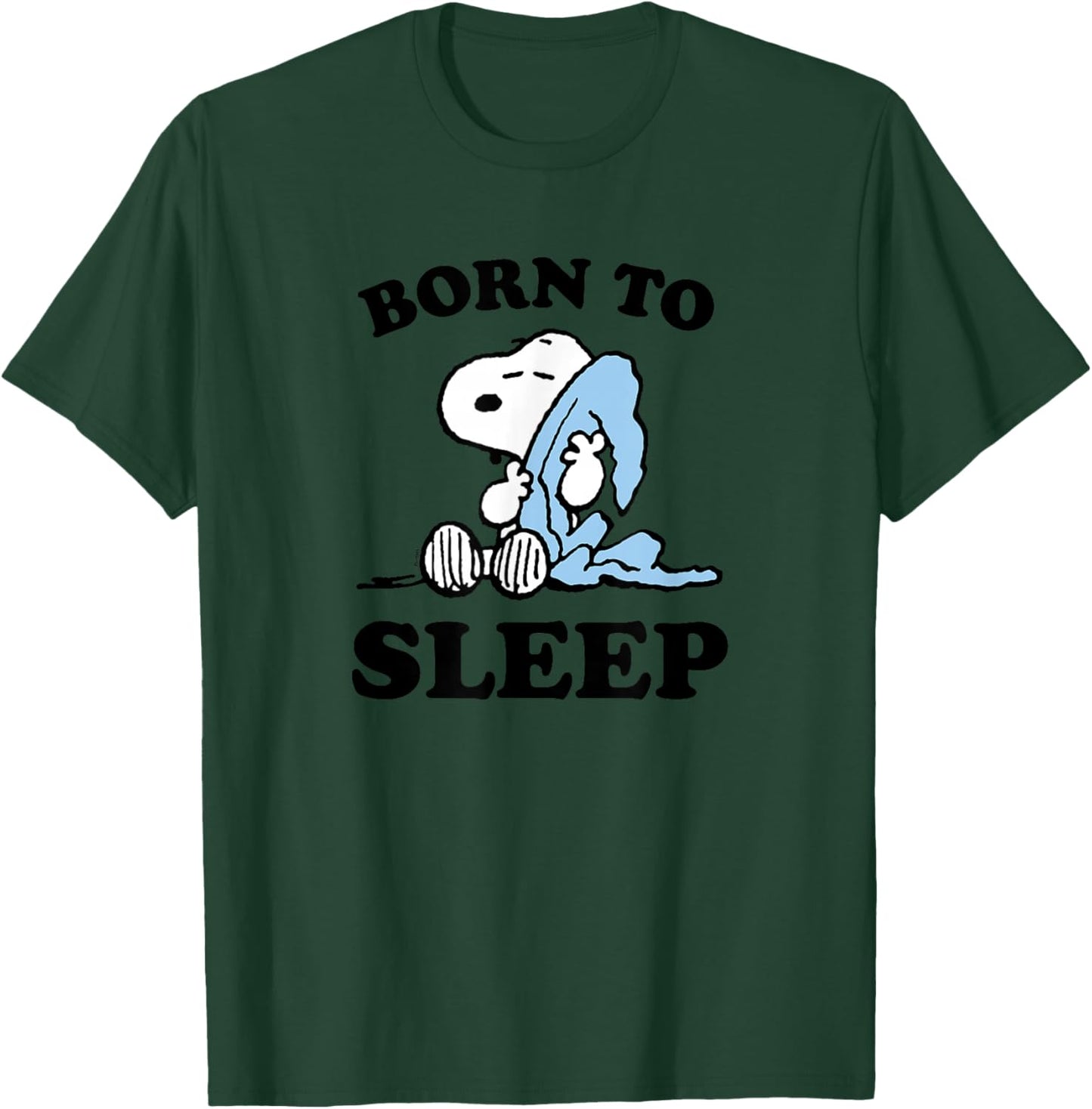 Peanuts - Snoopy Born To Sleep , gray T-Shirt - T-Shirt | Forest