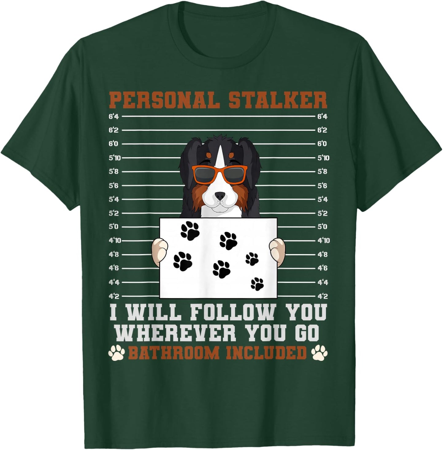 Australian Shepherd Aussie Herding Breed Personal Stalker T-Shirt - T-Shirt | Forest