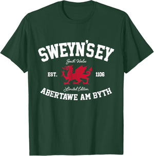 Sweyn’s Ey Abertawe Am Byth Welsh Dragon Cymru Swansea T-Shirt - T-Shirt | Forest