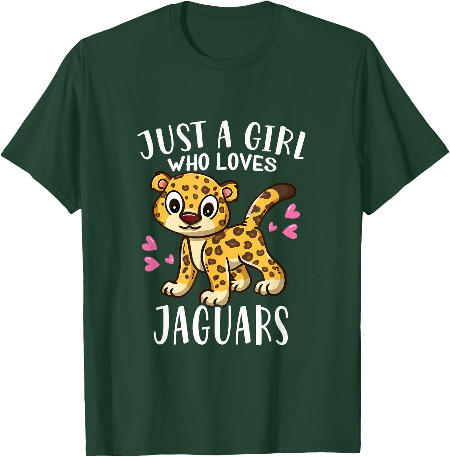Funny Jaguar Lovers Just A Girl Who Loves Jaguars T-Shirt - T-Shirt | Forest