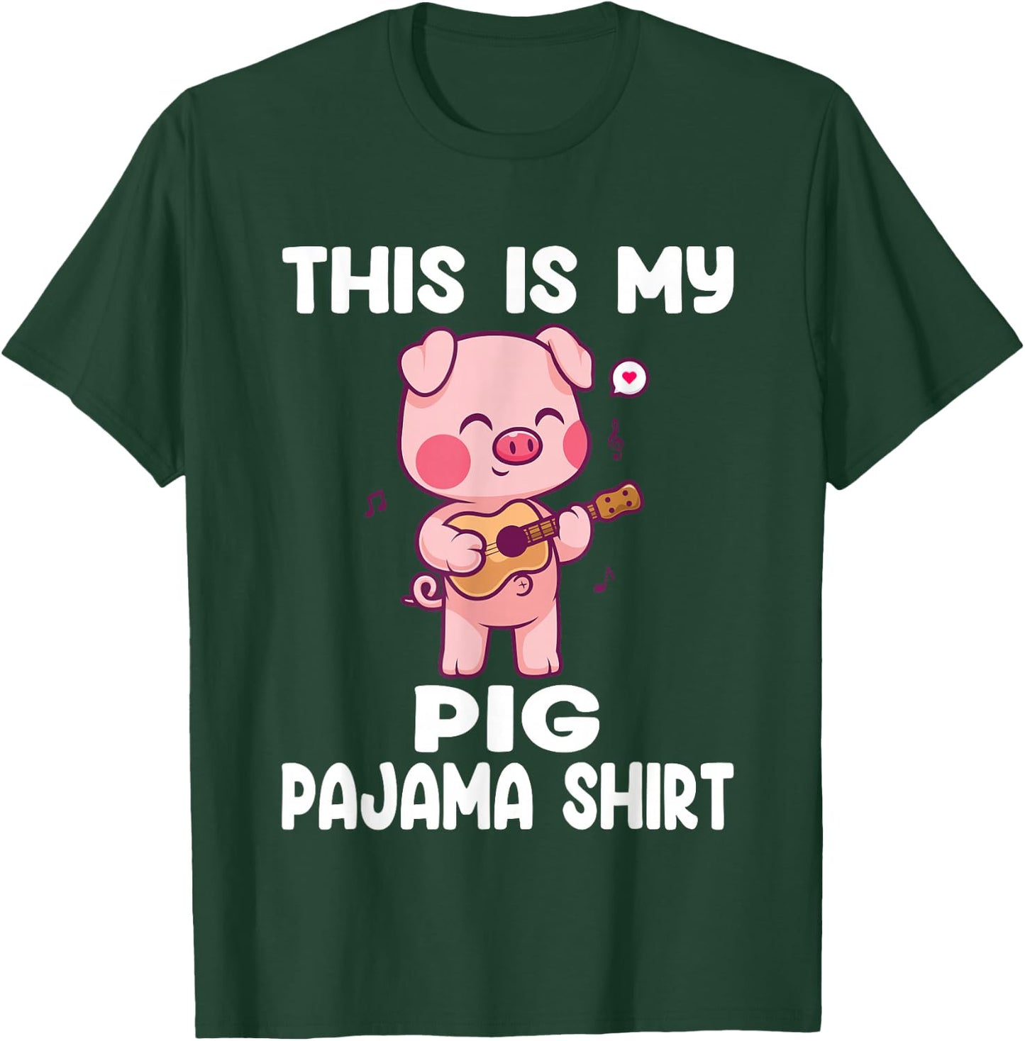 My Pig Pajama Shirt Women Pig Pjs Cute Pig Stuff Farmer Girl T-Shirt - T-Shirt | Forest