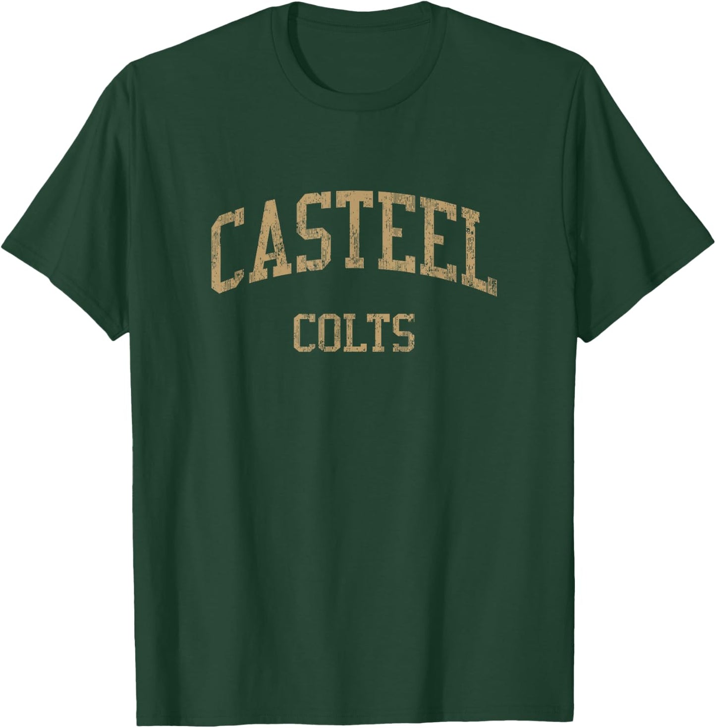 Casteel High School HS Queen Creek AZ Vintage Sports T-Shirt - T-Shirt | Forest