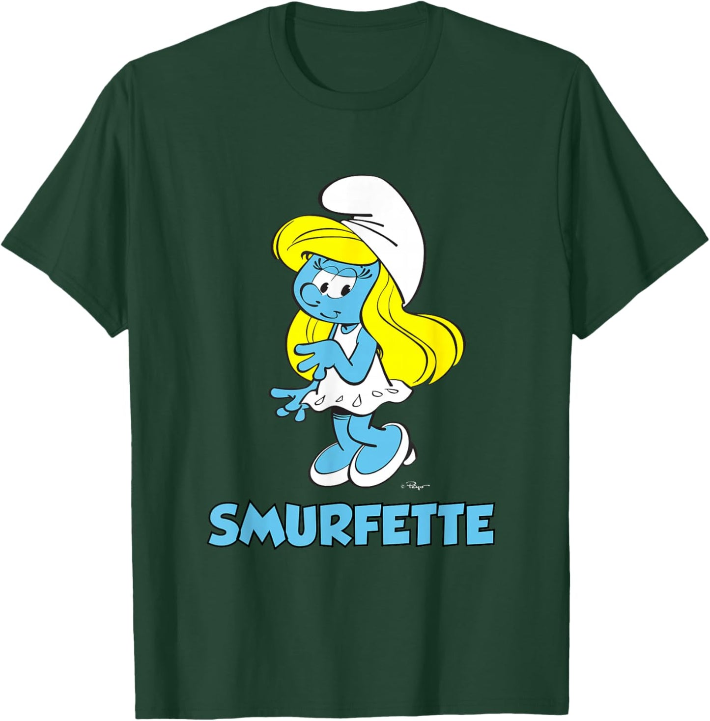 Smurfette The Smurfs , Black T-Shirt - T-Shirt | Forest