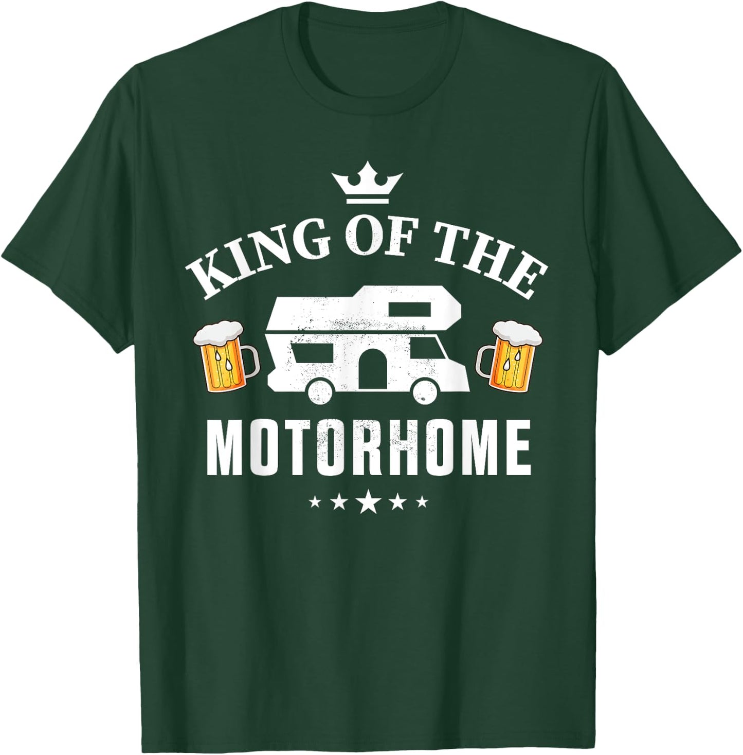 King of the Motorhome Gift Camping enthusiastic Husband T-Shirt - T-Shirt | Forest