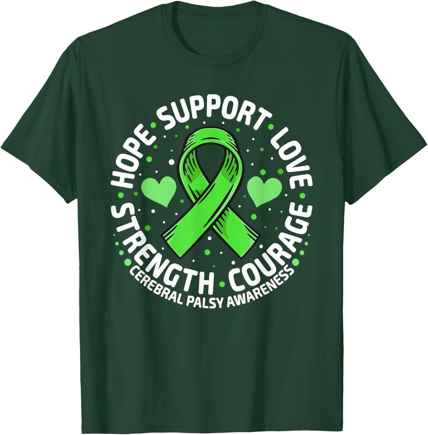 Cerebral Palsy Support Family Cerebral Palsy Awareness T-Shirt - T-Shirt | Forest