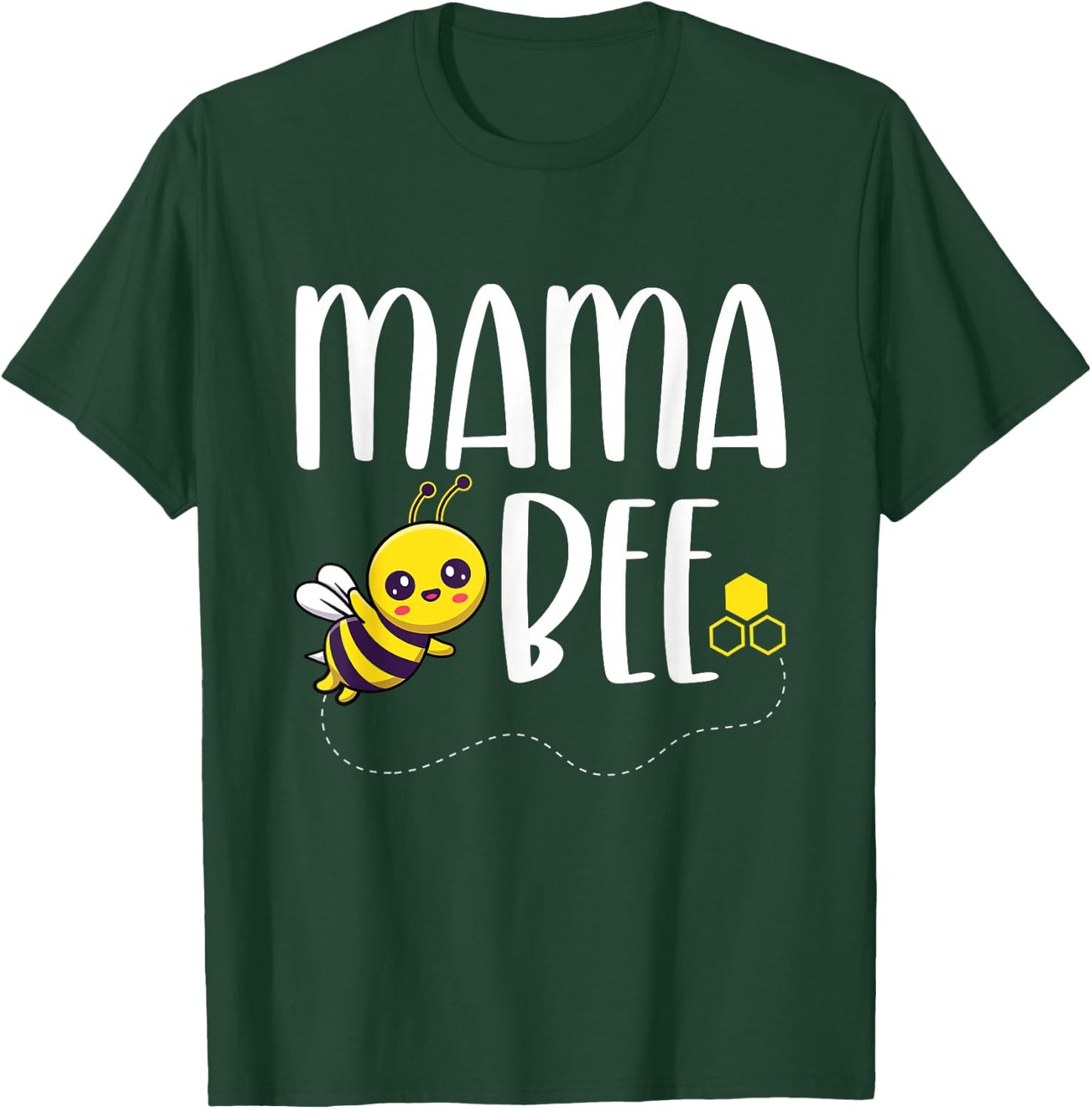 Birthday Bee Family Matching Mama Bee Mom Beekeeper Mother T-Shirt - T-Shirt | Forest