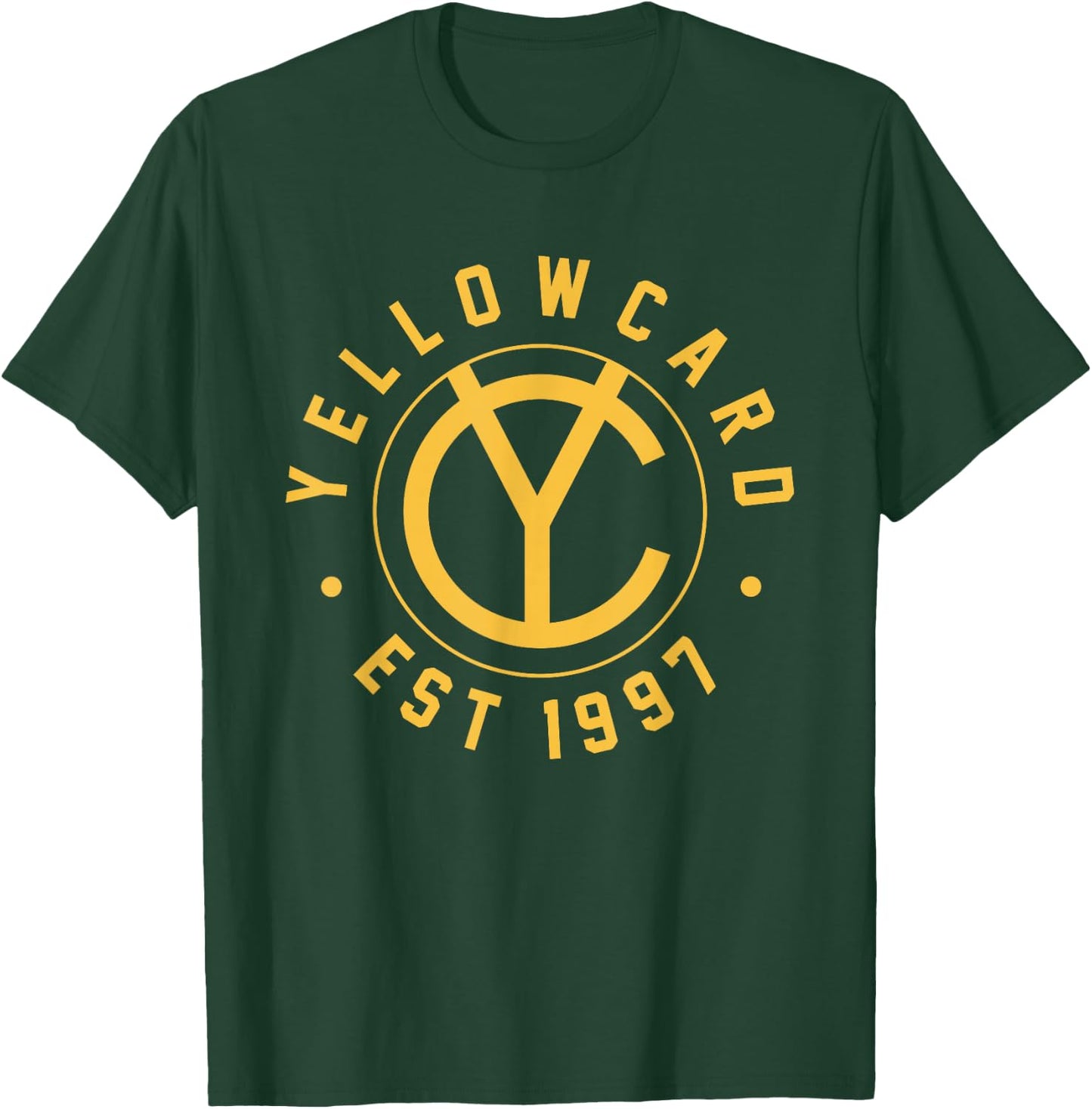 Yellowcard Yellow Logo , Men's -Adults Band , Short Sleeve, Small, Yellow T-Shirt - T-Shirt | Forest