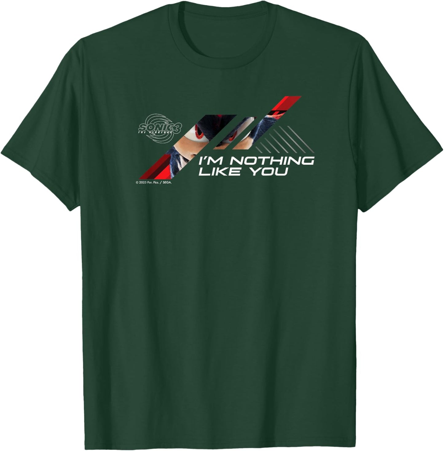 Sonic The Hedgehog 3 - Shadow I'm Nothing Like You T-Shirt - T-Shirt | Forest