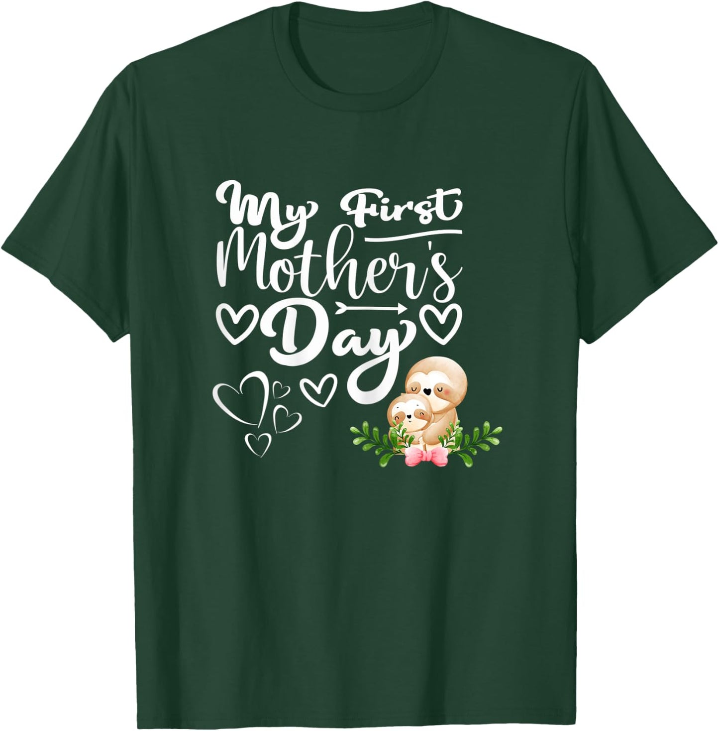Damen 1. Muttertag Als Mama Faultier Mama Mein Erster Muttertag T-Shirt - T-Shirt | Forest