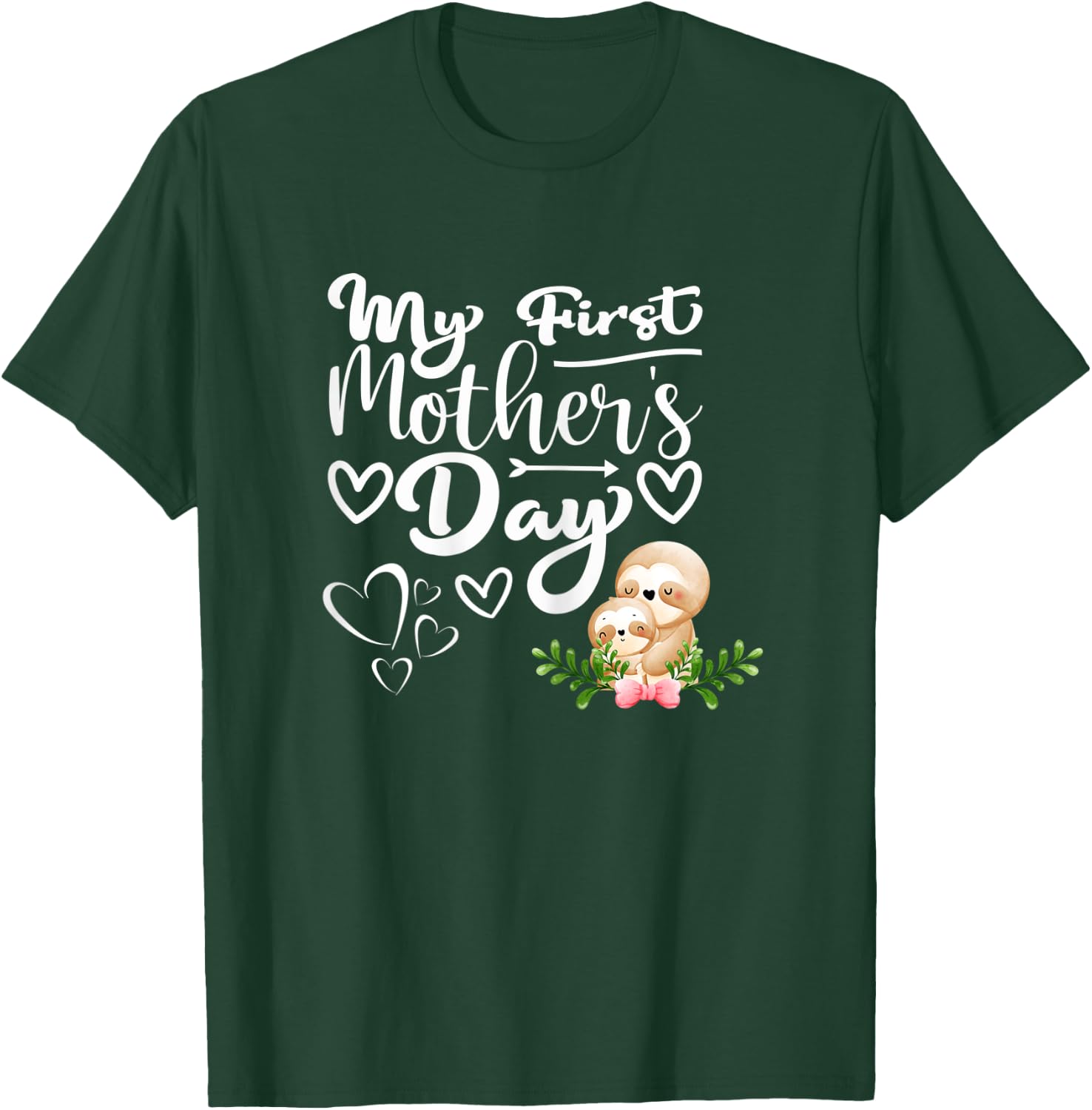 Damen 1. Muttertag Als Mama Faultier Mama Mein Erster Muttertag T-Shirt - T-Shirt | Forest