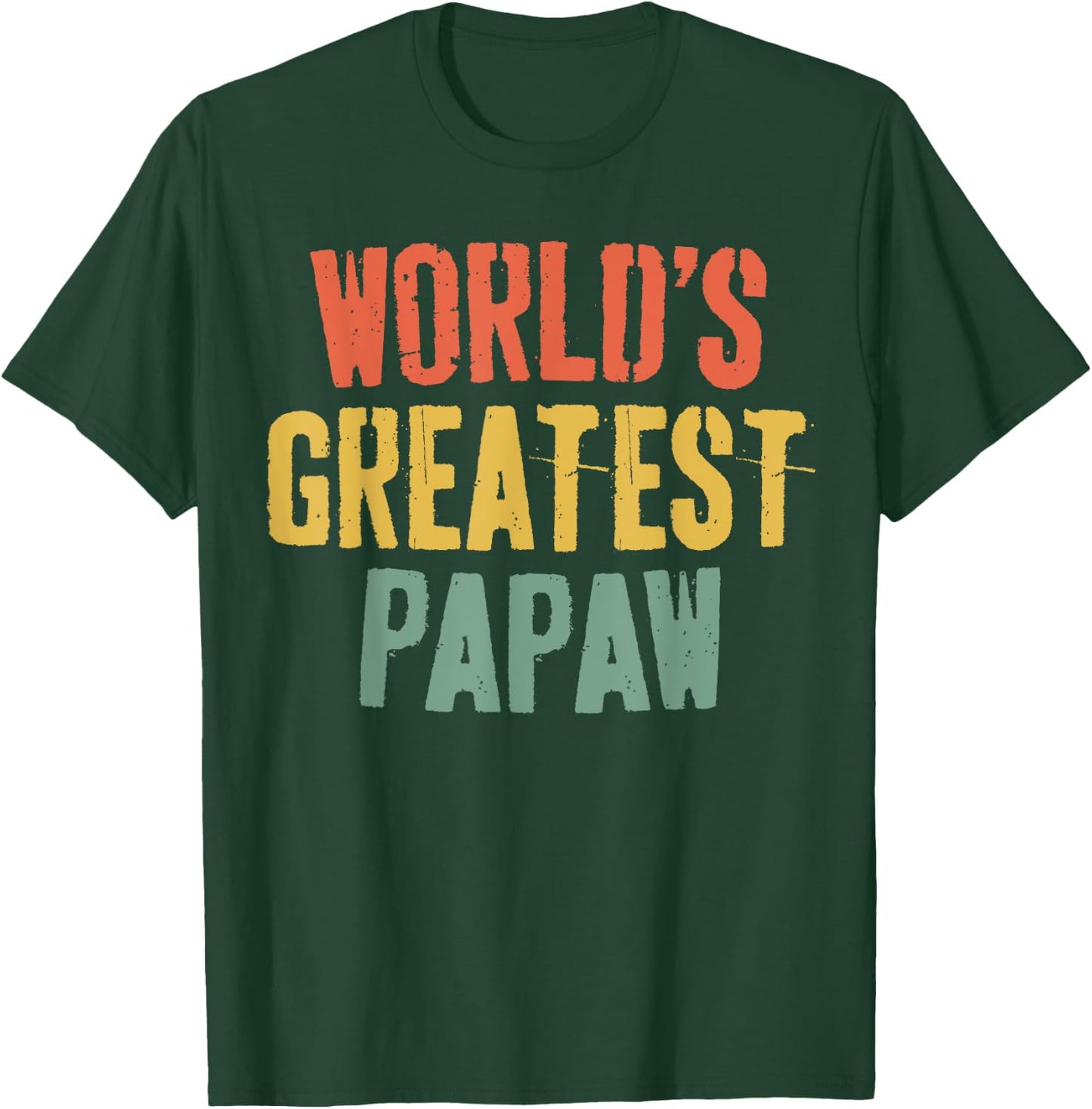 World's Greatest Papaw Shirt Men Grandpa Fathers Day T-Shirt - T-Shirt | Forest