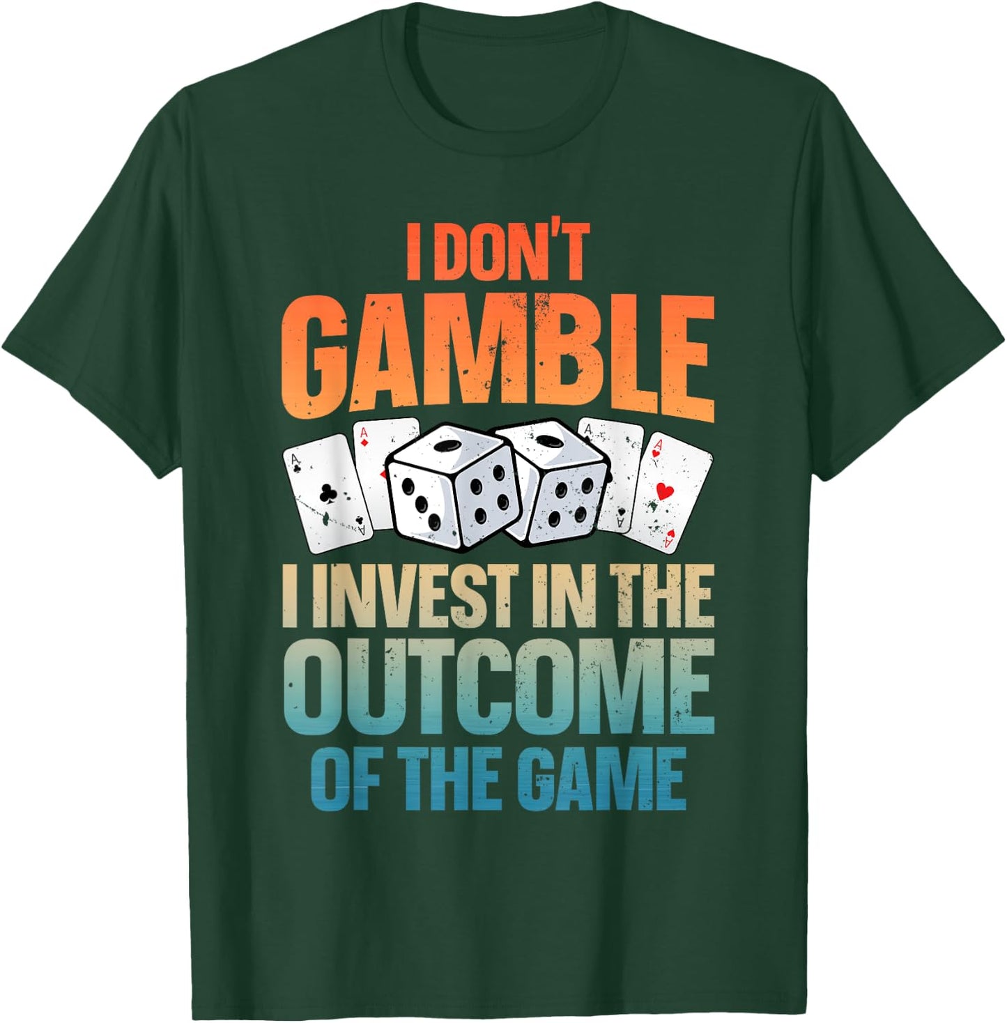 Funny Gambling Art Women Casino Poker Player Gambler T-Shirt - T-Shirt | Forest