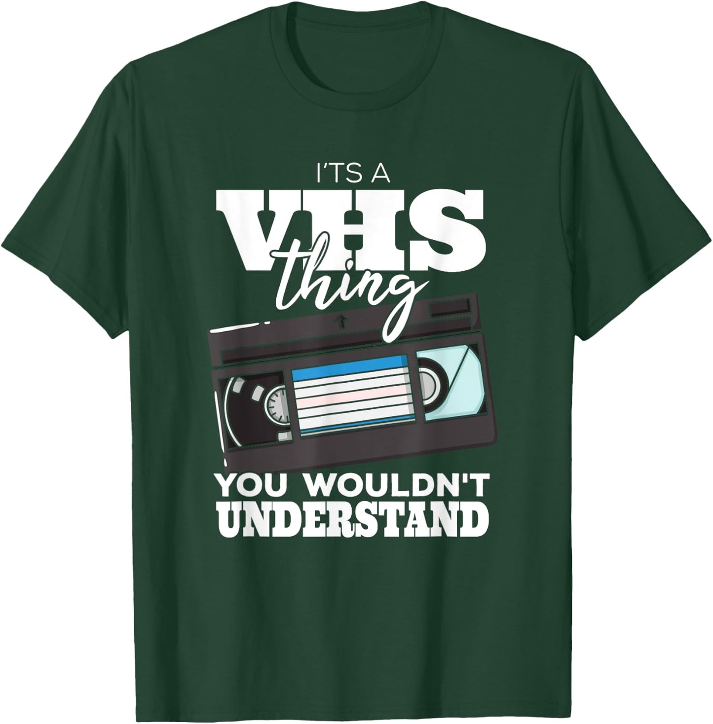 VHS Video Cassette Tape Collector T-Shirt - T-Shirt | Forest