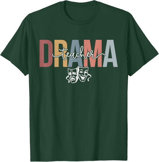 Drama Teacher Drama Teaching Boho Theater Drama Teacher T-Shirt - T-Shirt | Forest