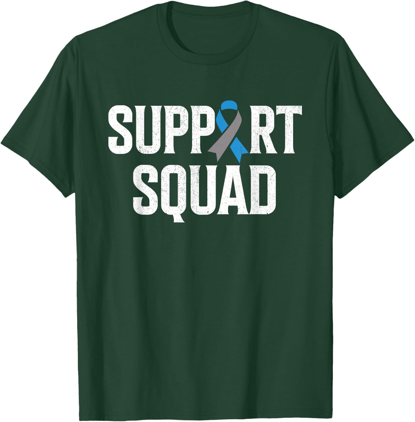 T1D Warrior Support Squad Type One Diabetes Awareness T-Shirt - T-Shirt | Forest