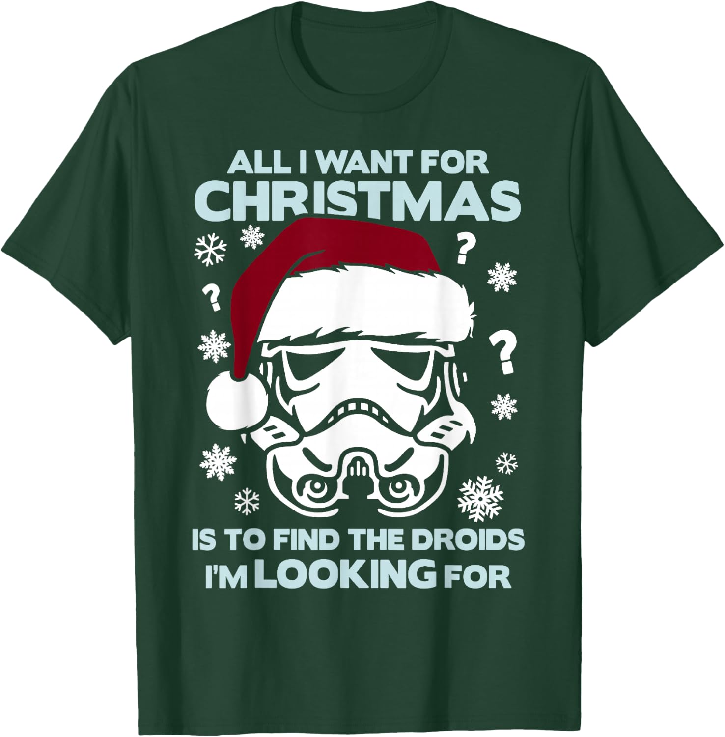 Star Wars Storm Trooper Droid Looking Christmas T-Shirt - T-Shirt | Forest