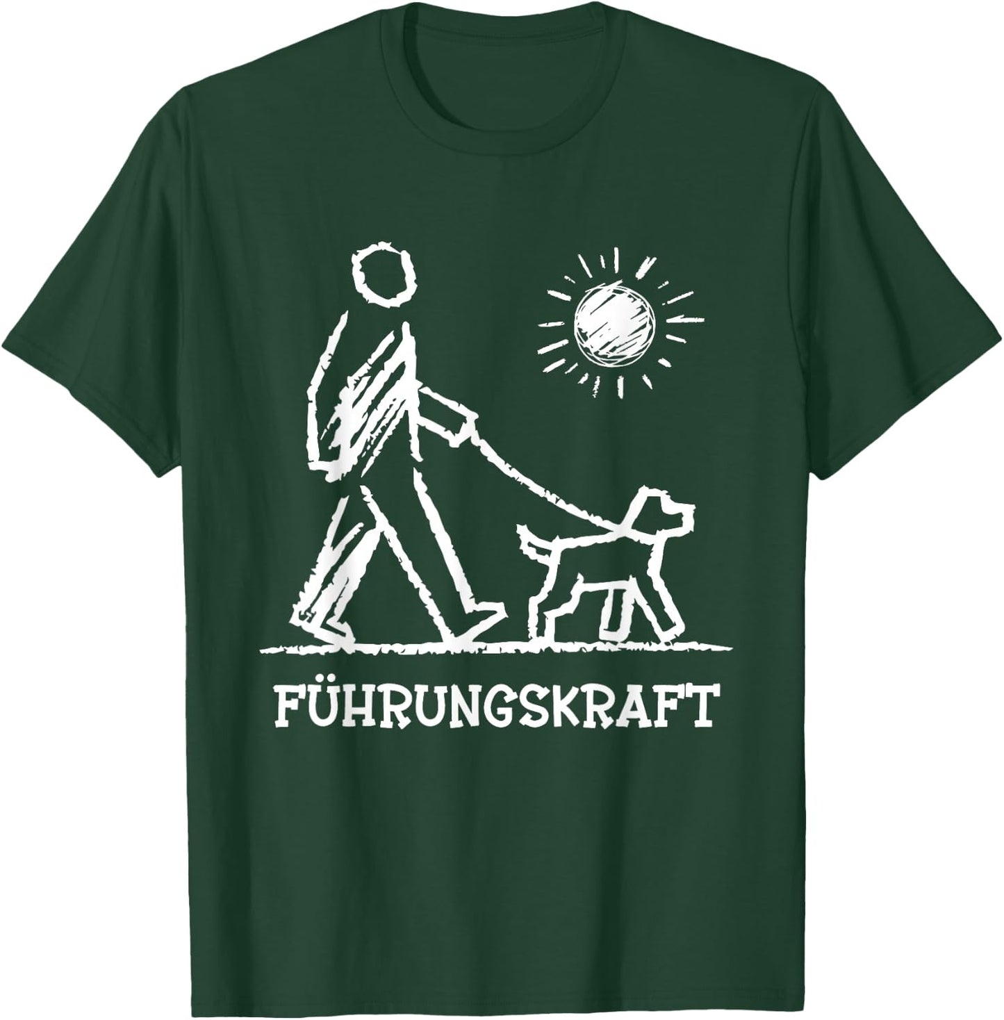 Leadership Funny Dog Sayings with Print Men's Dog , black T-Shirt - T-Shirt | Forest