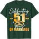 Celebrating 1974 51th 51 Years of Marriage Anniversary T-Shirt - T-Shirt | Forest