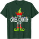 The Cross Country Elf Christmas Matching Pajamas T-Shirt - T-Shirt | Forest