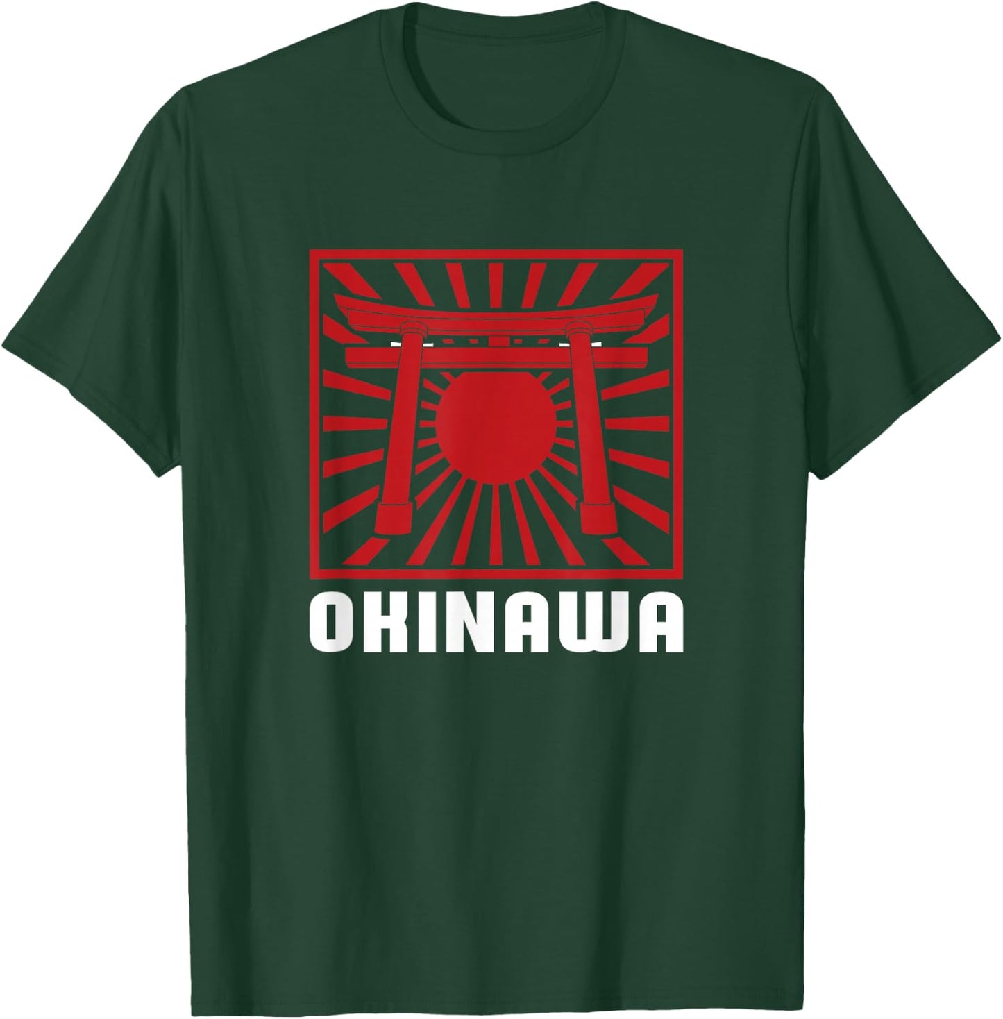 Japanese Island Art - Okinawa Japan T-Shirt - T-Shirt | Forest