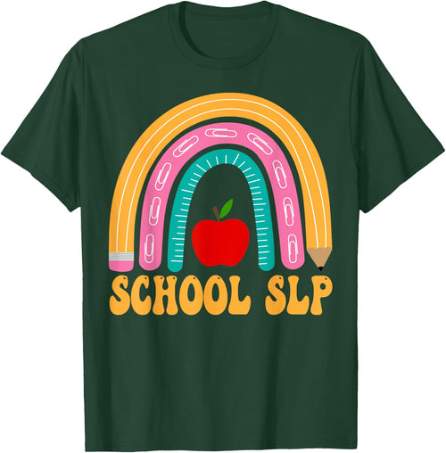School SLP Rainbow Pencil Women Back To School Appreciation
