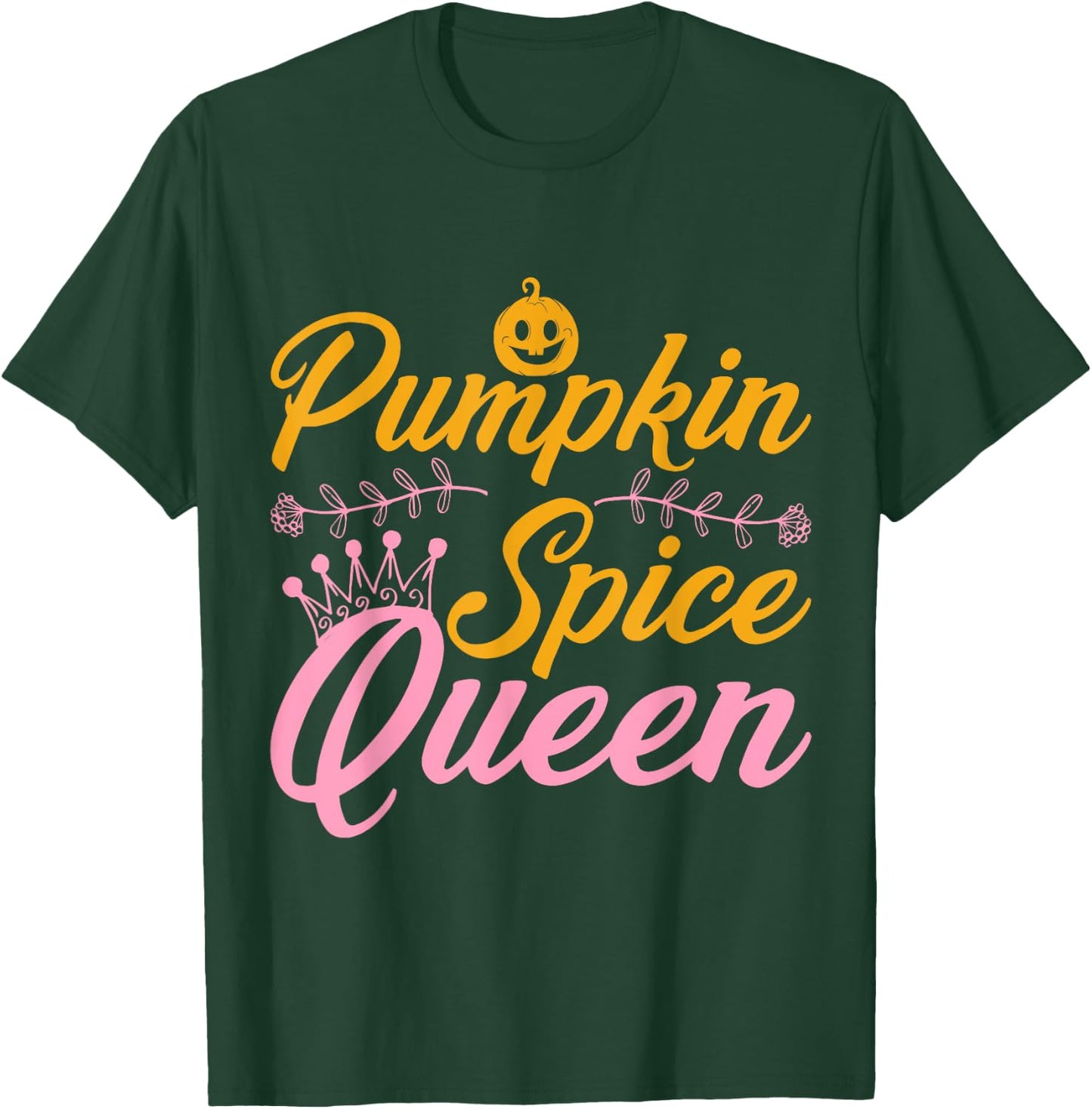 Pumpkin Spice Queen Halloween T-Shirt - T-Shirt | Forest