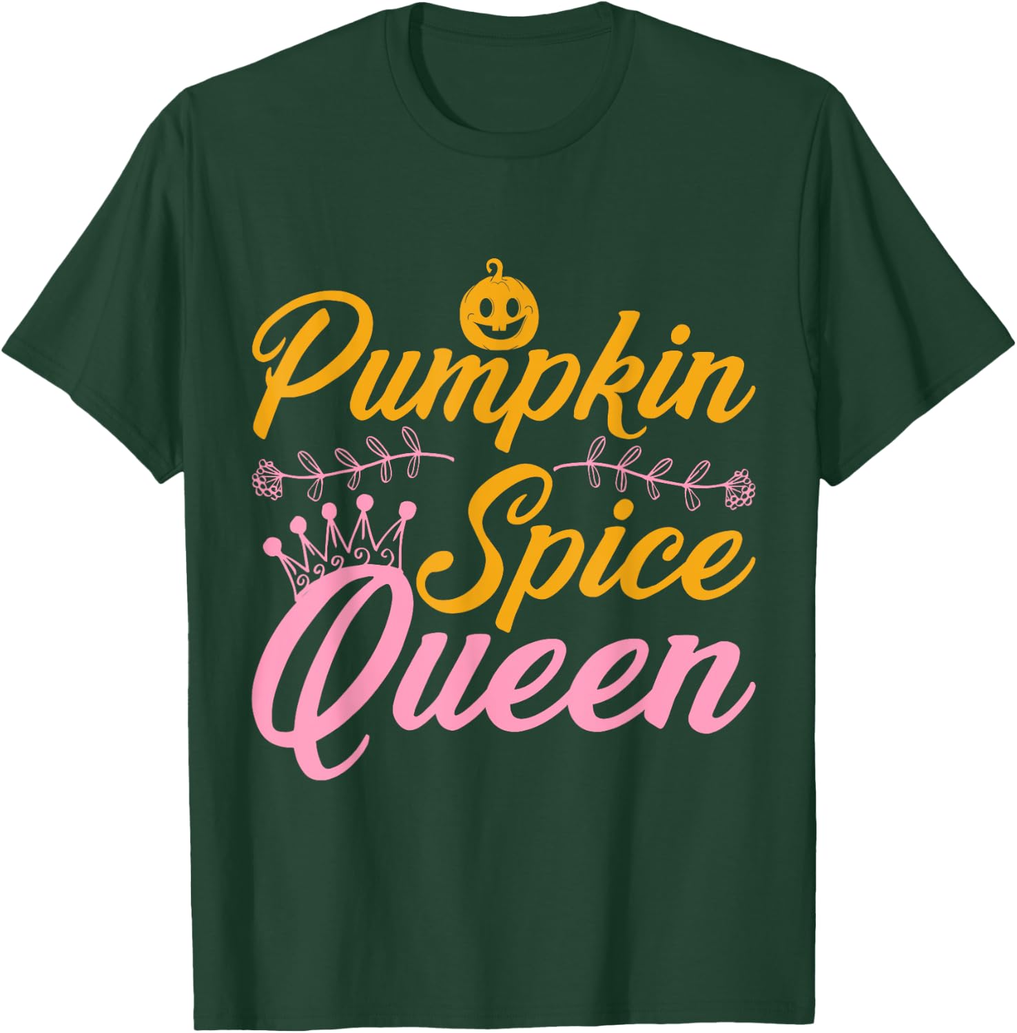 Pumpkin Spice Queen Halloween T-Shirt - T-Shirt | Forest