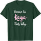 Kaiya Name Personalized Custom Women Girl Pink Kids Girly T-Shirt - T-Shirt | Forest