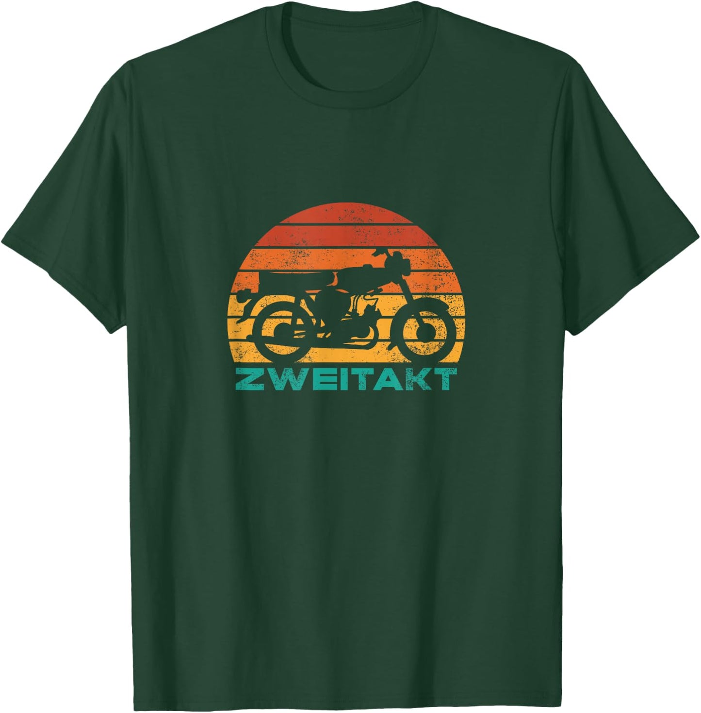 Retro S51 Two Stroke DDR Chair Motorcycle Simson Moped 2 Stroke , black T-Shirt - T-Shirt | Forest