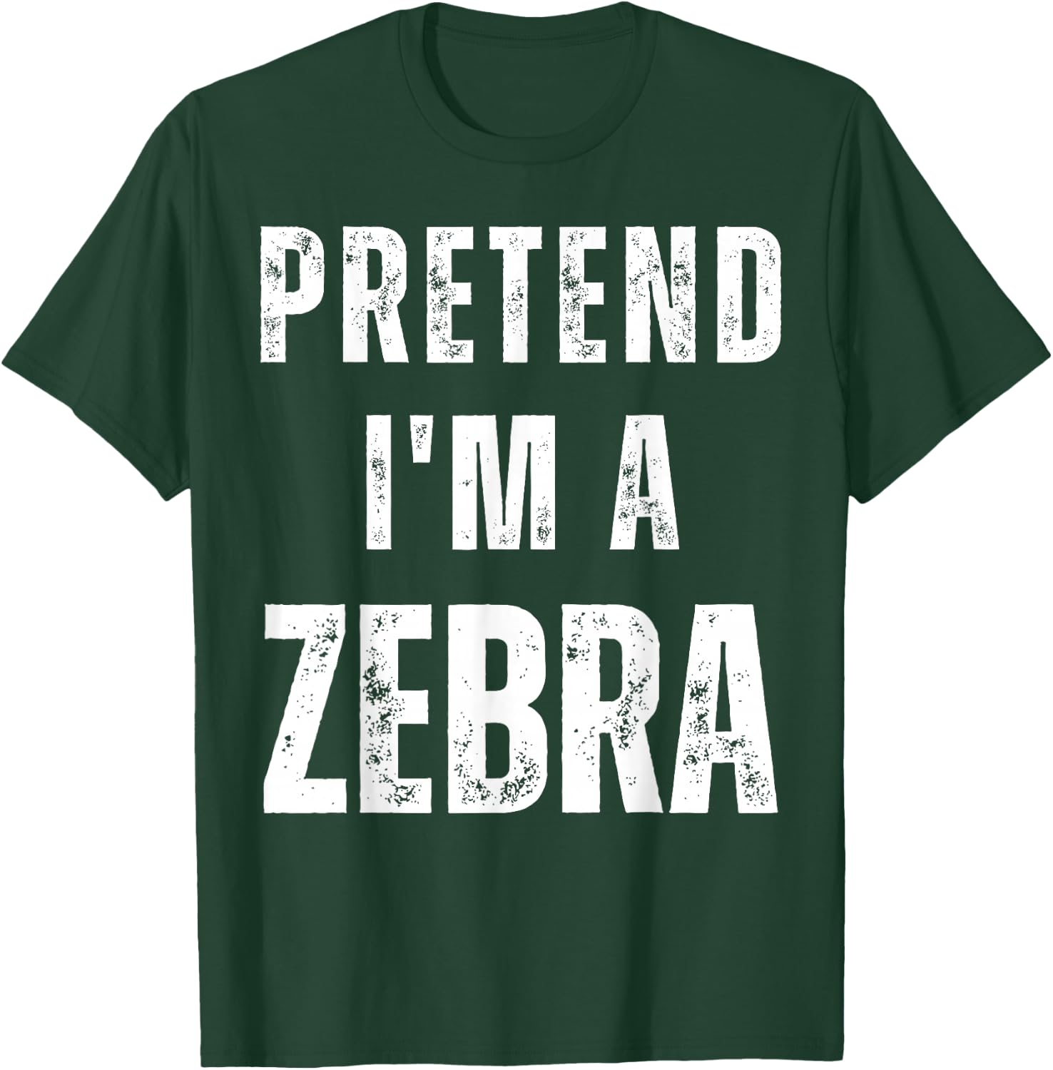 Pretend I'm a Zebra Matching Costume Funny Halloween T-Shirt - T-Shirt | Forest
