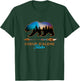 Coeur d'Alene Idaho Bear Starry Night Travel Souvenir T-Shirt - T-Shirt | Forest