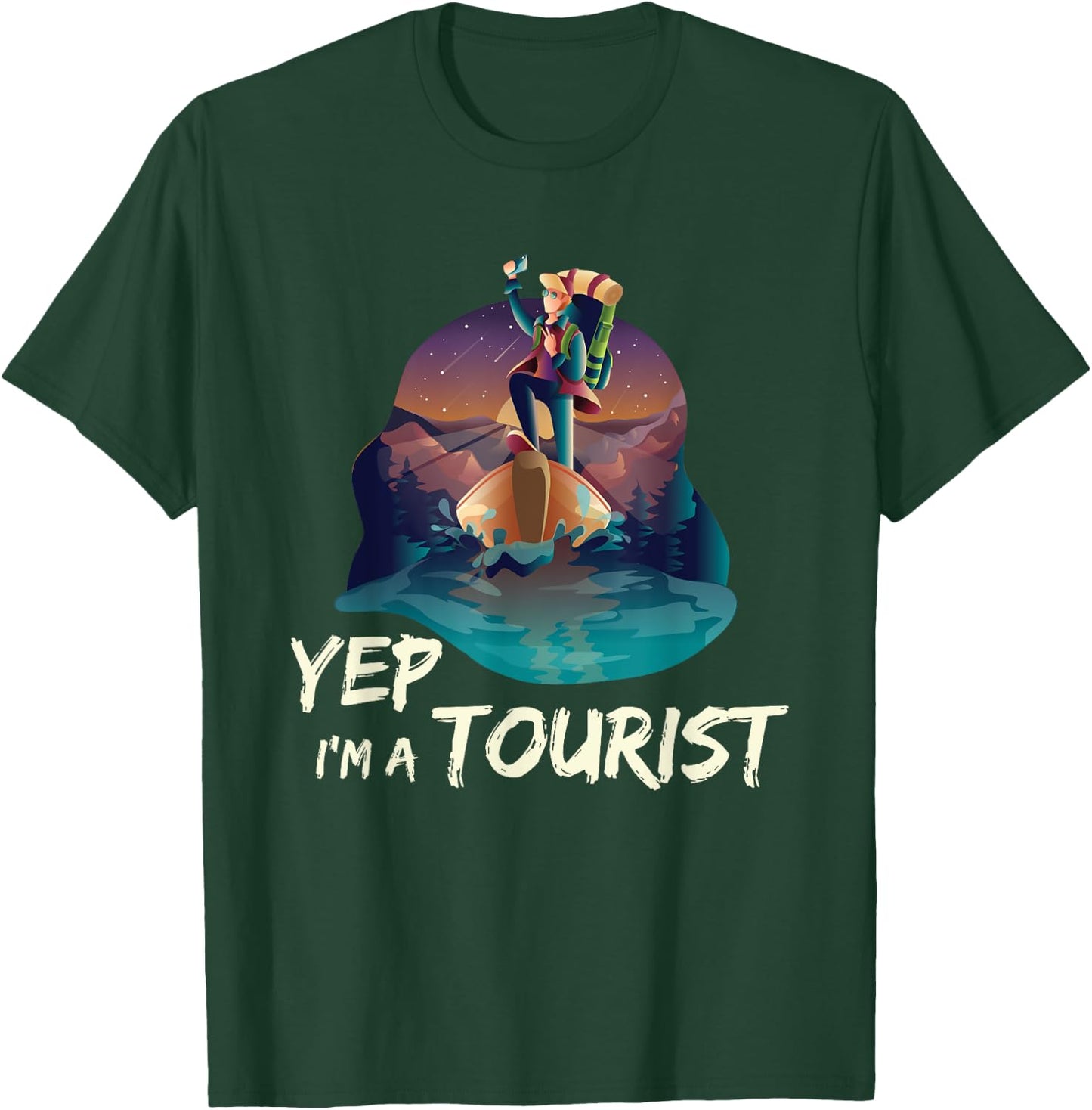 Cool Yep I Am A Tourist Shirt Tourist Gift Travellers T-Shirt - T-Shirt | Forest
